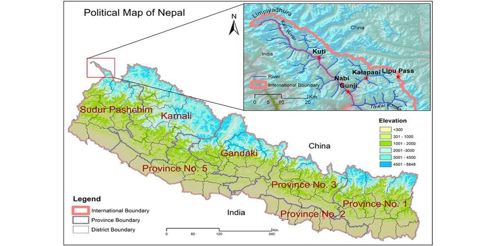 लिम्पियाधुरासहितको नयाँ नक्सा मन्त्रिपरिषदमा लैजाने तयारी