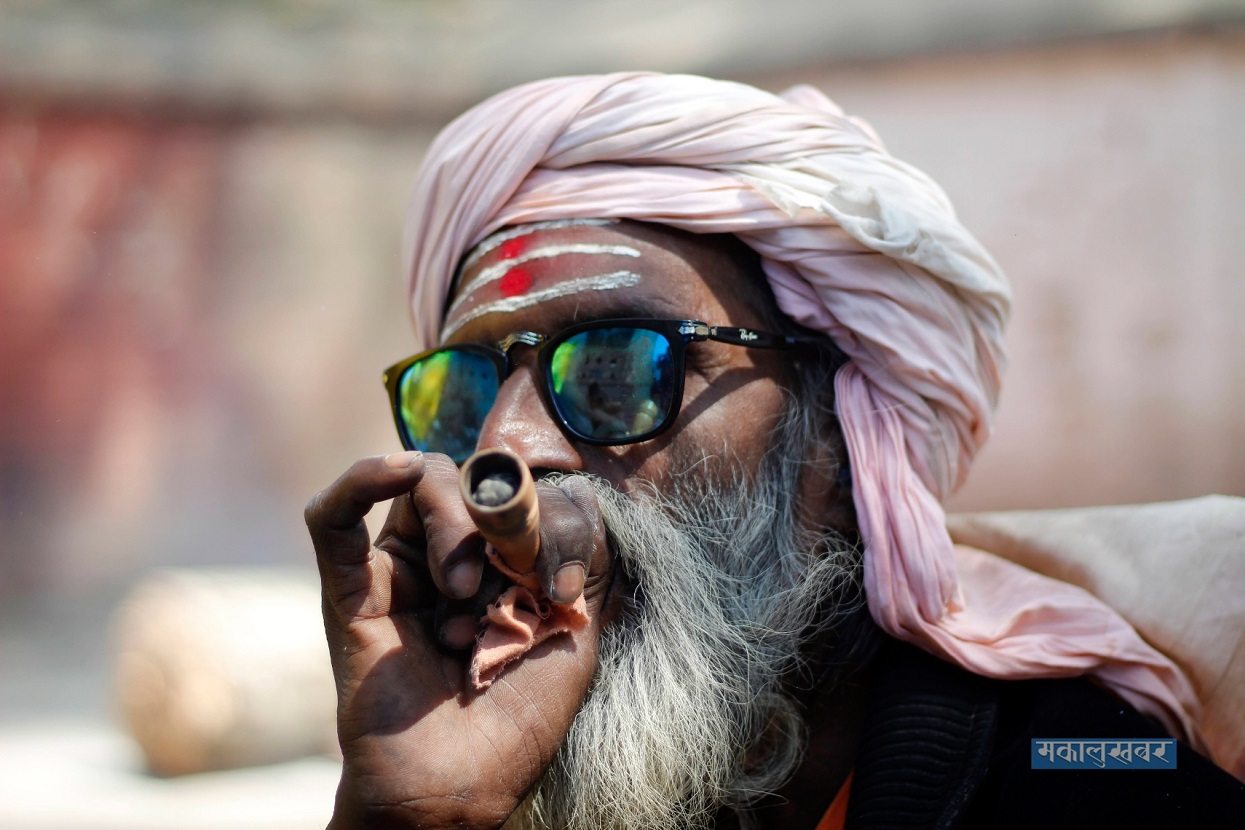 Sadhu (A Hindu wandering holy man) of Shivaratri in Pashupati.