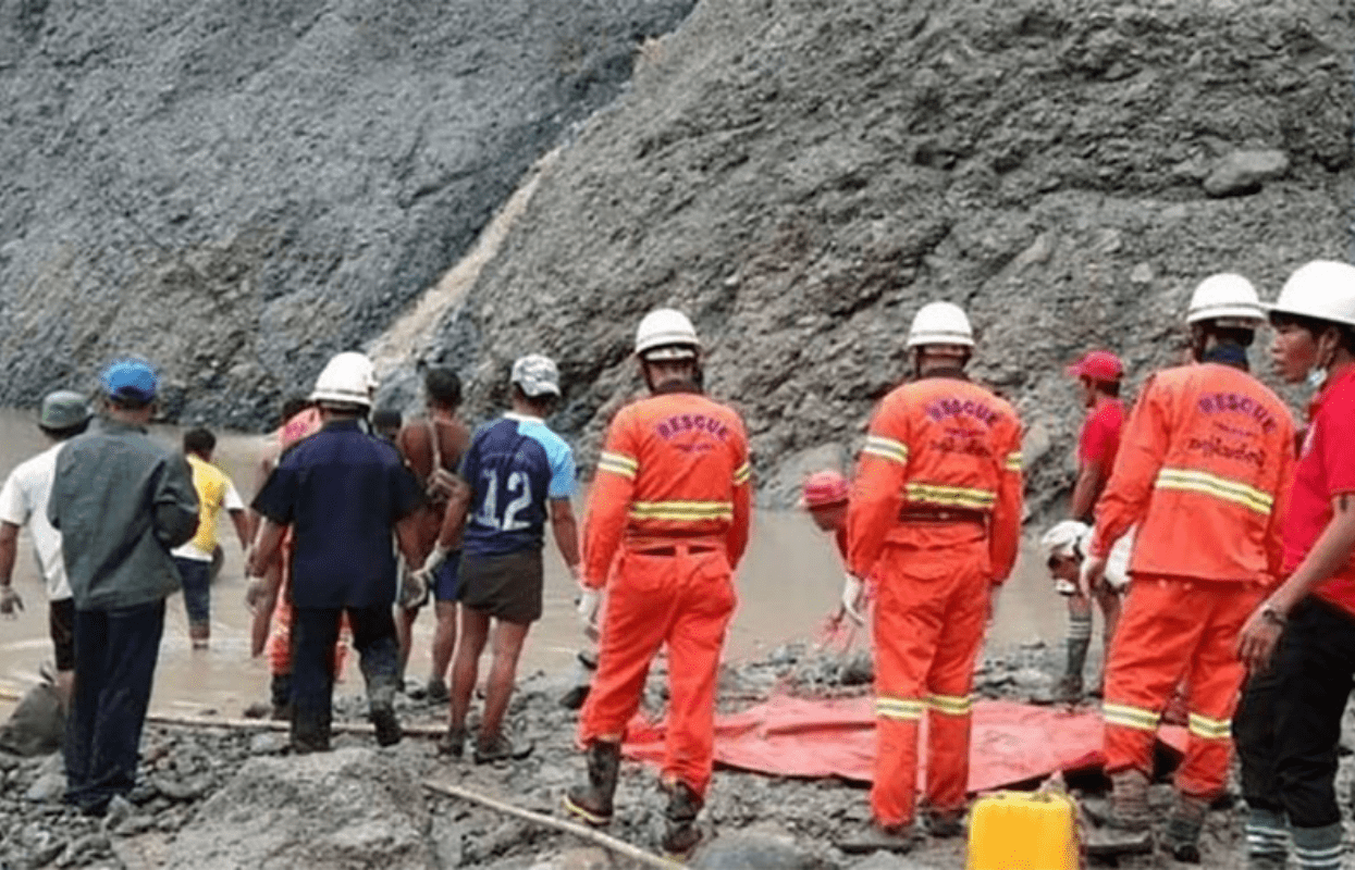 म्यानमारको उत्तरी राज्यको जेड खानीमा पहिरो, १२ जनाको मृत्यु