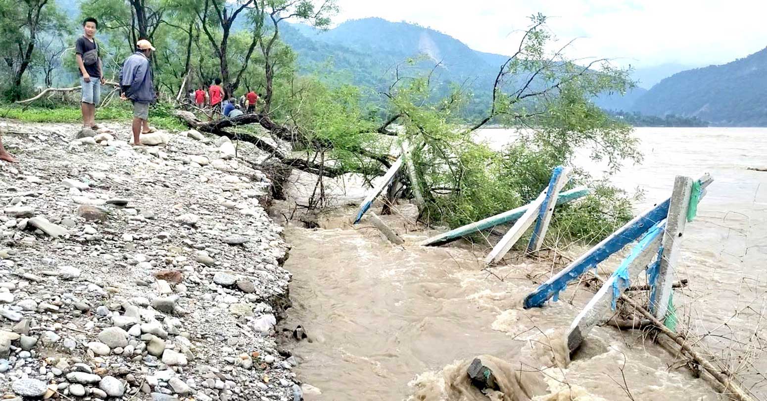 सप्तकोशीको कटान : उदयपुर र सुनसरीका ६ वडा जोखिममा