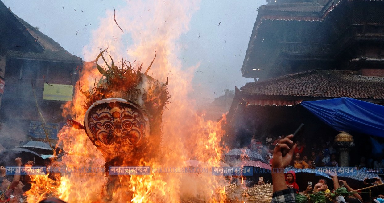 भक्तपुरमा यसरी मनाइयो गथे मुँग पर्व (तस्बिरहरू)