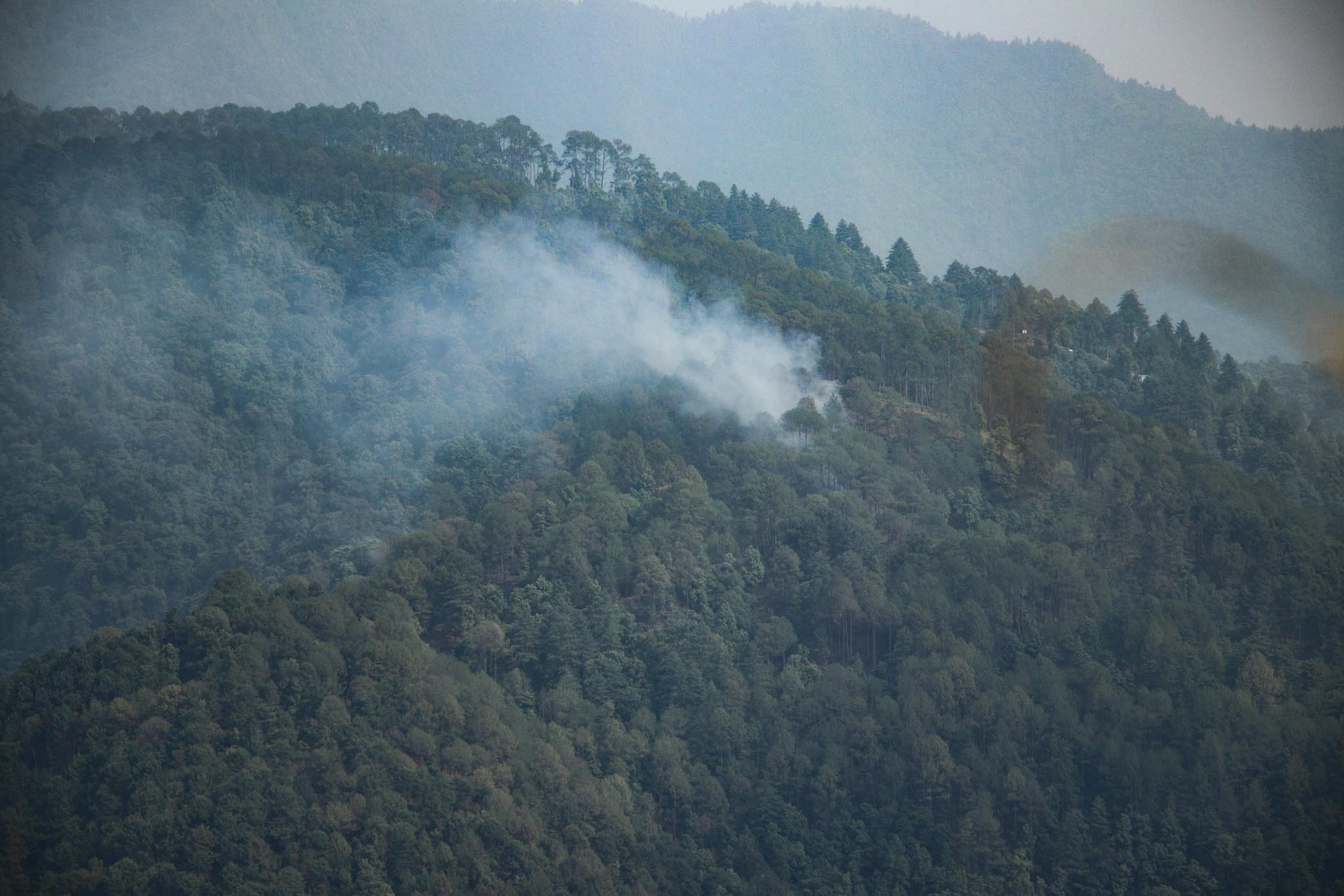 गोदावरीको गुरुङे डाँडामा डढेलो (तस्बिरहरू)