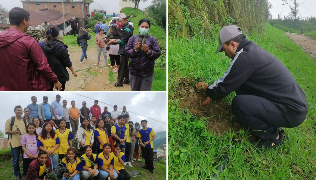 धनकुटामा खानेपानीको मुहान संरक्षणका लागि थालियो वृक्षारोपण अभियान (तस्बिरहरू)