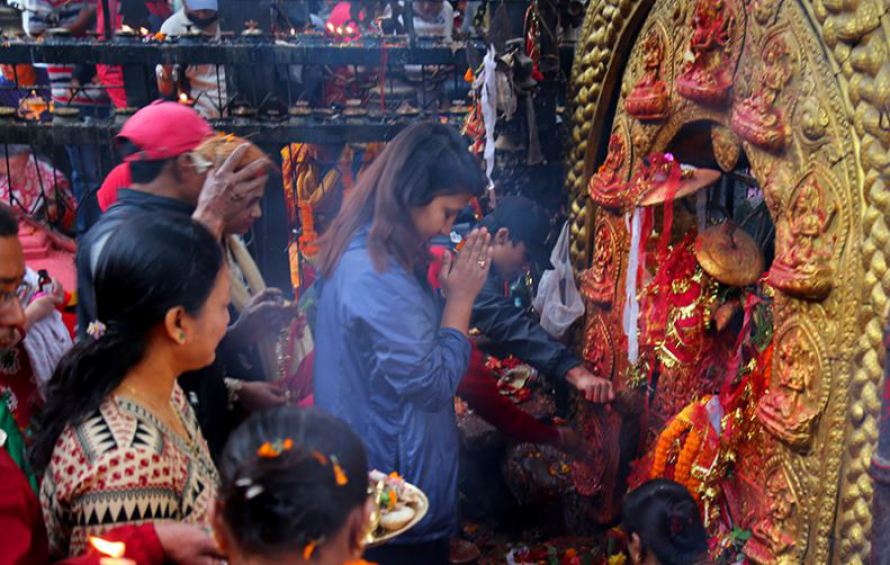 दसैंको नवौँ दिन : महानवमी पर्व मनाइँदै