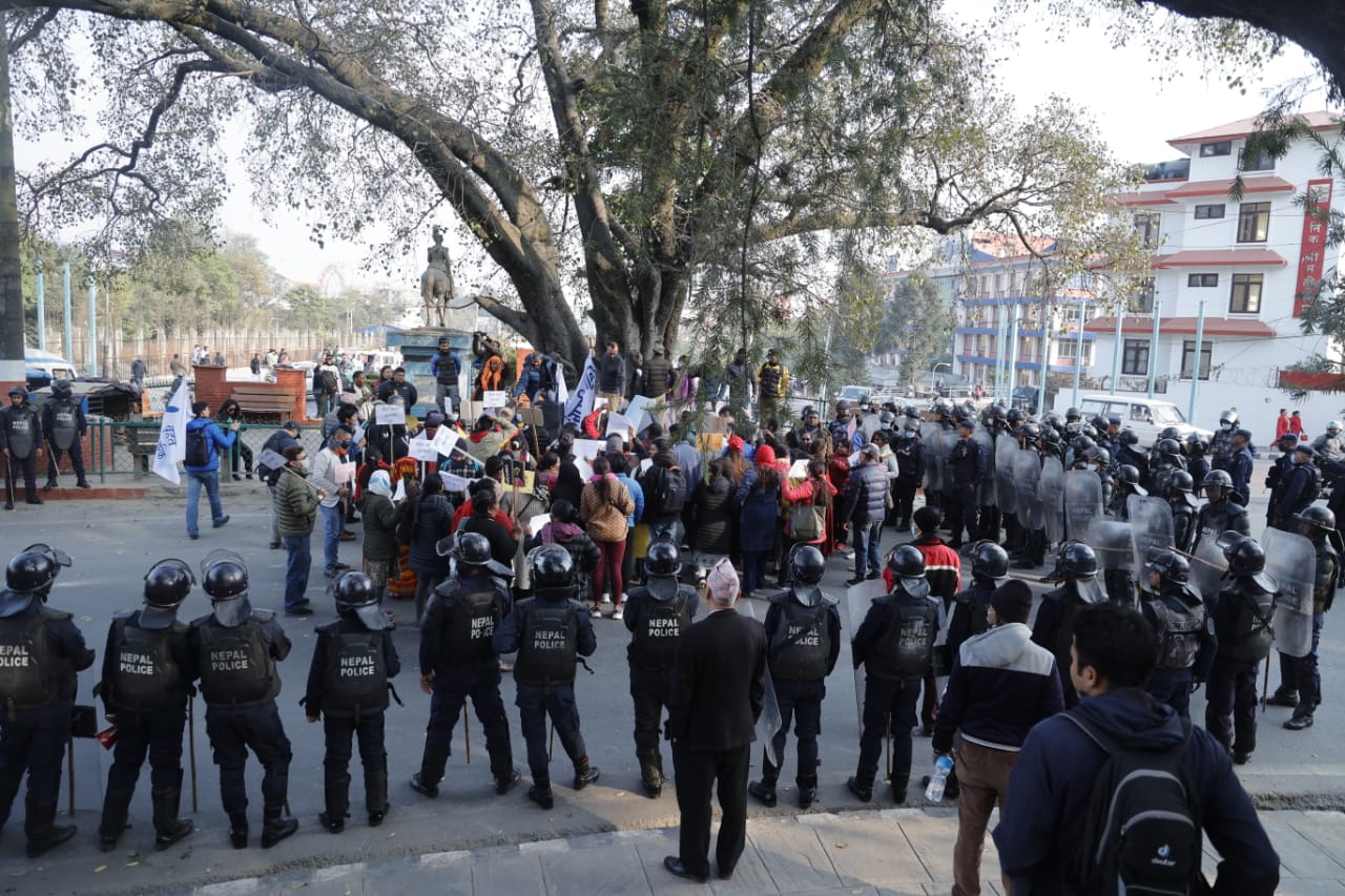 बृहत् नागरिक आन्दोलनका अभियन्ताहरु पक्राउ(तस्बिरहरु)