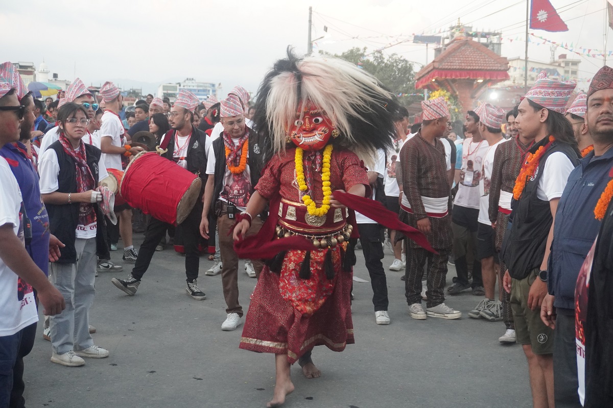 लाखेनाचसहित समापन भयो ललितपुरको इन्द्रजात्रा