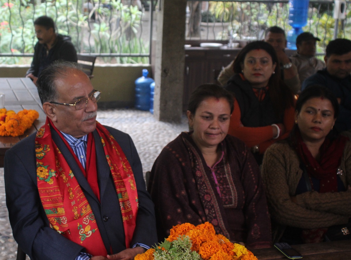 विभाजनको शृङ्खला रोकेर एकताको प्रक्रिया सुरु भएको छ : प्रचण्ड