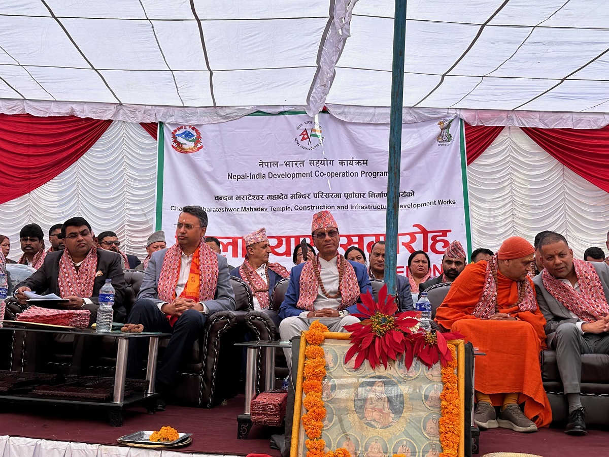 ऐतिहासिक चन्दन भराटेश्वर महादेव मन्दिर परिसरमा थालियो पूर्वाधार निर्माण