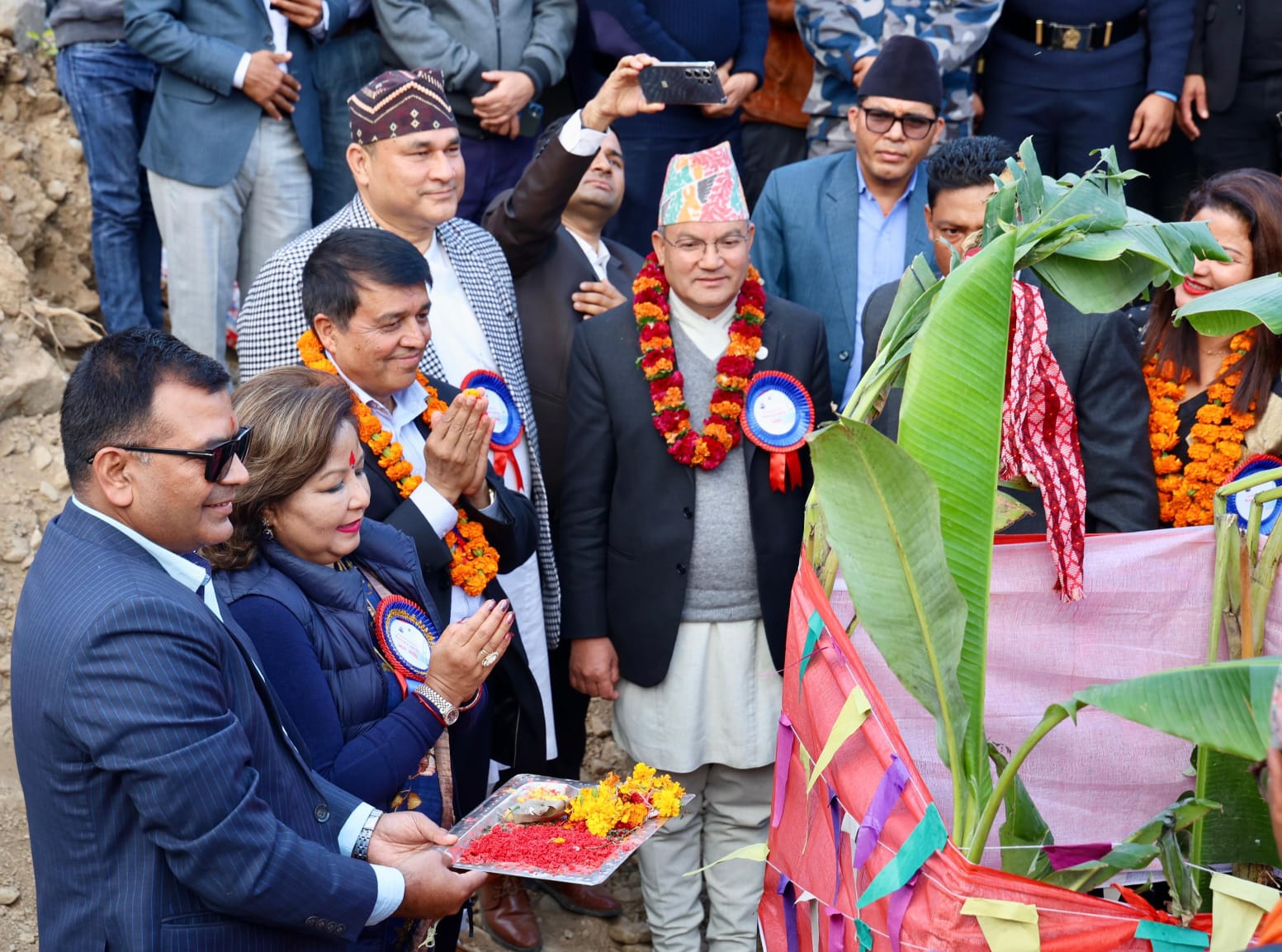 आइएमई समूहको लगानीमा जालपादेवी केबलकार निर्माण हुने, परराष्ट्रमन्त्री राणाद्वारा शिलान्यास