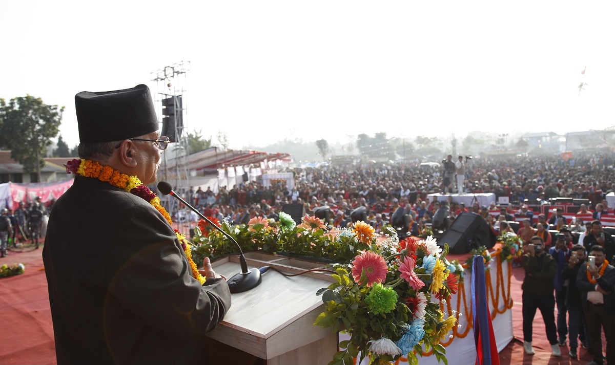 भरतपुरमा सन्तुलित विकास भएको छ : अध्यक्ष प्रचण्ड