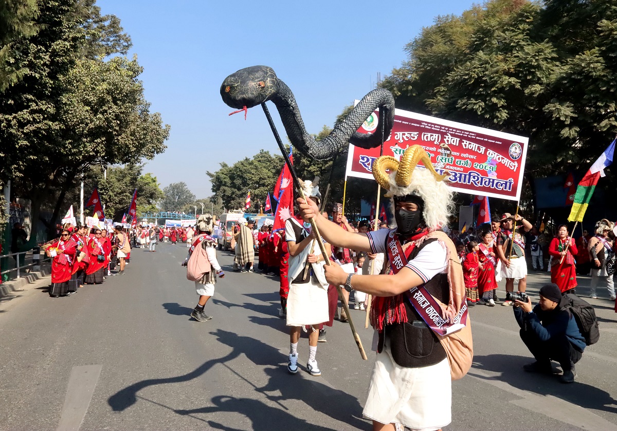 सर्प वर्षलाई स्वागत गर्दै मनाइयो ‘तमु ल्होसार’